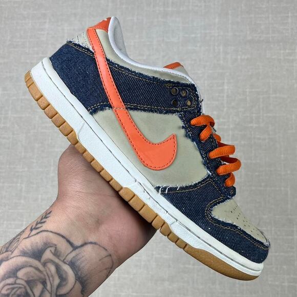 Nike Dunk Low “Orange Denim" - Picture 1 of 5